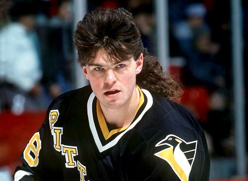 Jaromir Jagr with an extreme mullet