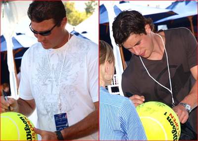 Sidney Crosby and Mario Lemieux